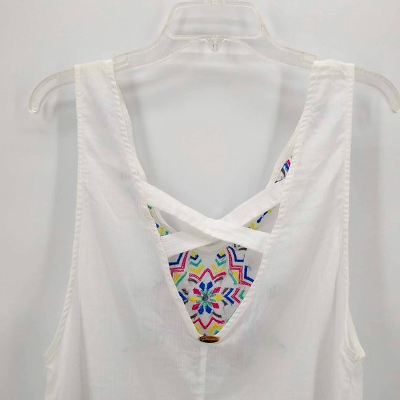 JESSICA SIMPSON nwt Embroidered Boho Tank Tunic M - Picture 7 of 11